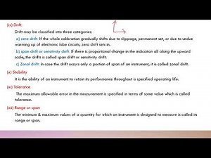 Static and Dynamic Characteristics of measurement system