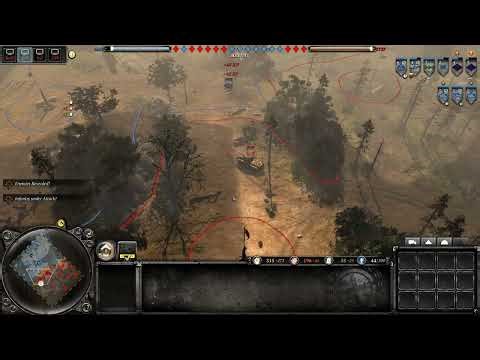 Coh 2 Wikinger Mod PvP #163 - 1v1- RCA vs Panzergrenadier (monfils19)