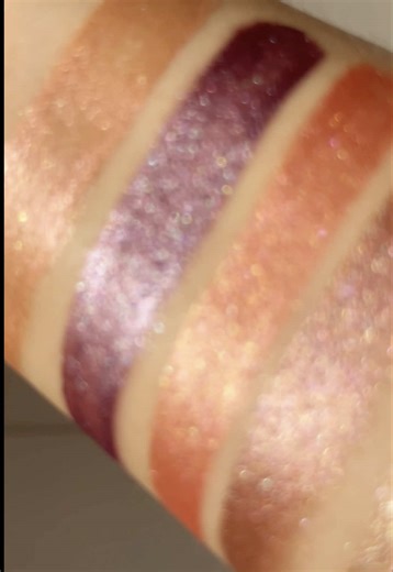 Every Eyelights shade, swatched to show how cream eyeshadow keeps it glow just as beautifully as powder. ✨ #rmsbeauty #rms #cleanmakeup