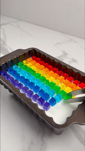 7.4M views · 144K reactions | Part 67 | rainbow jelly cake  #asmr #dessert #jelly #sweet #jellycake | kateyamyam | Facebook