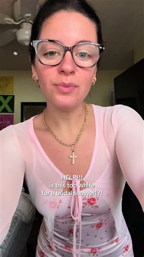 Is this Light Pink Dress Appropriate for a Bridal Shower?