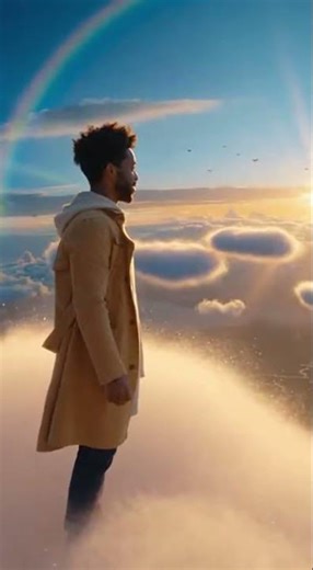 Flying in the clouds ☁️✈️✨ #ai #