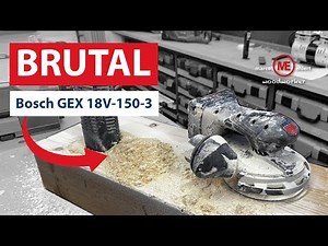 Brutal material removal - Bosch GEX 18V-150-3 cordless eccentric sander and the O-Foil abrasive.