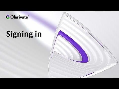 InCites B&A - Signing In