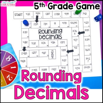 Rounding Decimals Game - 5th Grade Math Review - Nearest Tenth and Hundredth