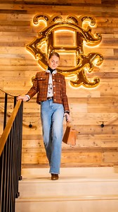 My office outfit of the day - wearing @hollandcooperclothing of course 🤍 I’ve styled: - The Chelsea jacket - Amber Tweed - The Classic straight Jean - Vintage indigo - The Oxford shirt - White - The Classic black roll neck knit - @hermes Kelly bag - @ysl Suede heeled boot I’ve linked my full look on my stories xx What is your go to look for a day in the office? | Jade Holland Cooper