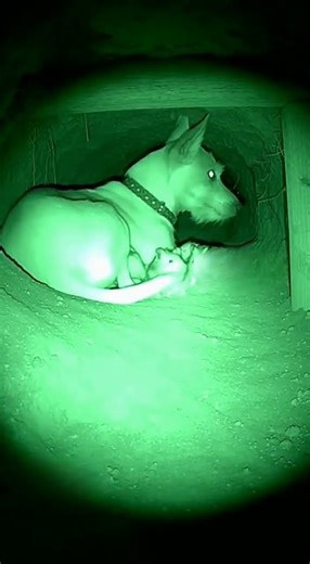 The Dog Stood Between the Badger and Danger