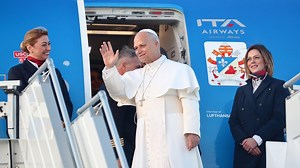 Pope Leo XIV arrives in Beirut, Lebanon