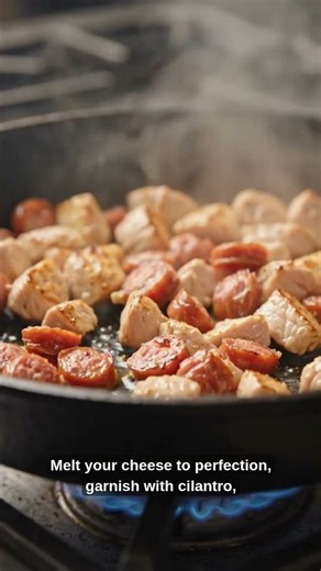 15-Minute Cheesy Chicken & Chorizo Skillet Recipe | High-Protein Keto Meal Prep! #highprotein