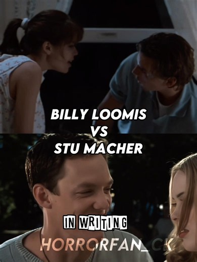 Billy loomis vs Stu macher in writing #edit #scream #billyloomis #stumacher