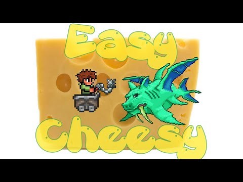 How to cheese Duke Fishron PRE-MECH BOSS!!! | 1.4, super easy