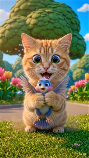 Billi Mausi Ne Chidiya Pakdi Meow Meow Phir Jo Hua 🐱 | Chuha Hero Ban Gaya | 3D Animated Shorts