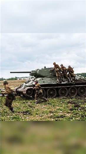 ⚙️🔴 T-34s storm into PROKHOROVKA 💥🛡️ Restored WWII footage #documentary #history #ww2rebuilder #ww2