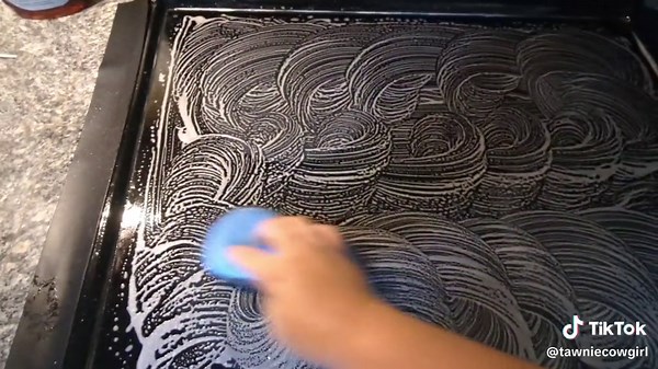 Having some fun while spreading my cleaning solution around, I'm not actually scrubbing. I can't be the only one who enjoys doing this and watching #cleaning #cleaningasm #asmr #soap #soapwriting #clean #cleantok