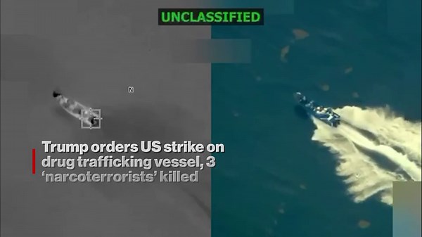 Trump announces 3 ‘narcoterrorists’ killed in third US strike on international drug traffickers