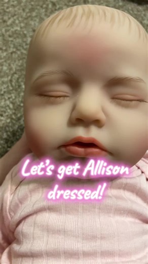 Getting Allison dressed in the morning with a cute new outfit! Allison is my second baby - I’ll probably do an intro video for her next! — TAGS : #rebornbaby #reborndoll #reborns #reborncommunity #rebornbabydoll