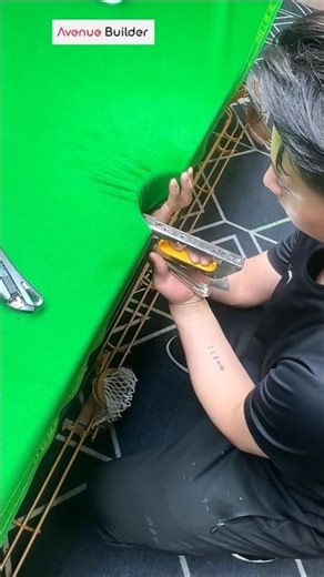 Re-Clothing a Snooker Table in 1 Minute | Satisfying Fast Installation