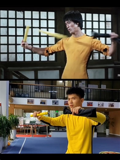New day with nunchucks, respect Brucelee , yaho~ #kungfu #kungfuboy #fyp #fypシ #brucelee #brucelee🐉 #cosplay