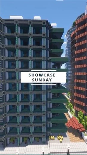 Minecraft Skyscraper | Showcase Sunday #minecraft #minecraftcity #minecraftskyscraper #viron