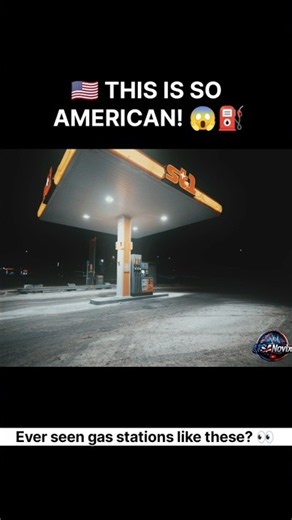 🇺🇸 5 Things You'll Notice at American Gas Stations! ⛽😱 #shorts