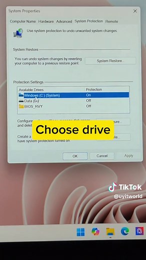 Creating a Restore Point in Windows