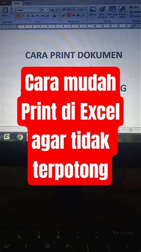 Print di Excel tanpa terpotong #excel #tipspraktis #tutorial #tipsandtrick #exceltips