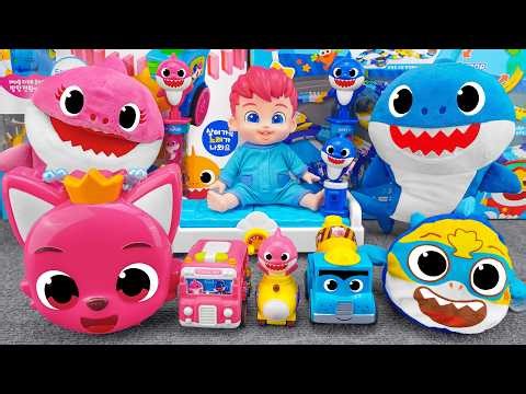 BABY SHARK Collection✨Satisfying Baby Shark Ambulance Doctor Playset ASMR