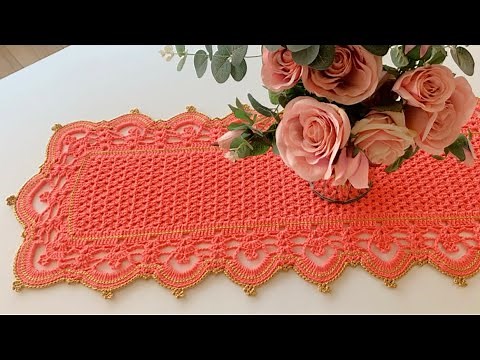 Vídeo Aula Trilho de Mesa em Crochê Magnus. Fácil e maravilhoso 🧡🧡🧡