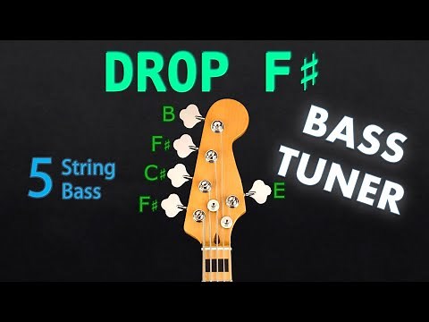 DROP F# - 5 STRING BASS Tuning (Tuner)
