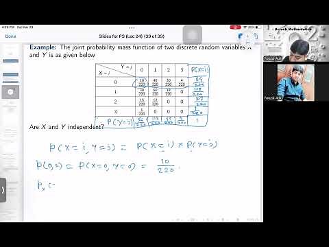 Probability and Statistics | Lec-29 | Independent Random Variables & Joint Probability Distribution