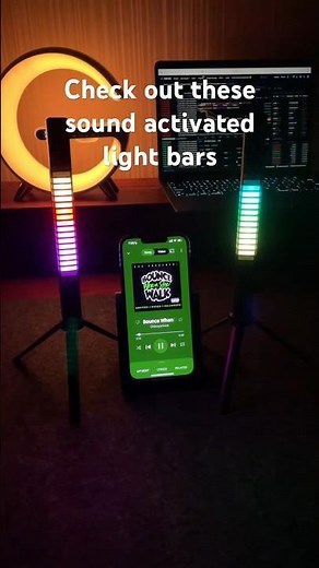 Check out these sound activated light bars 🎶🎼