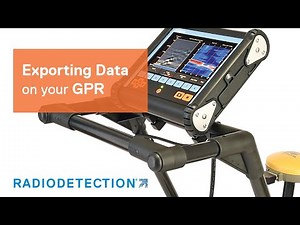 Exporting Data on your GPR
