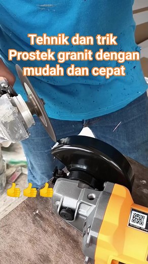 Cara prostek granit mudah dan cepat 👍 #fyptukangbangunan #tukangcerdas #prostek #granit #jangkauanluas | Supaidi Paidi