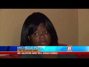 Miss. Salvation Army Bell Ringer Robbed