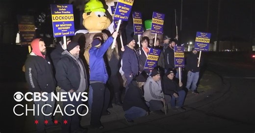 BP Whiting refinery workers walk picket line 24/7