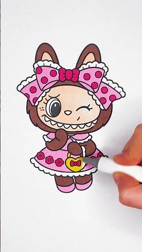 🤎 Coloring a Cute Fluffy Toy 😻✨ Easy DIY Glitter Art