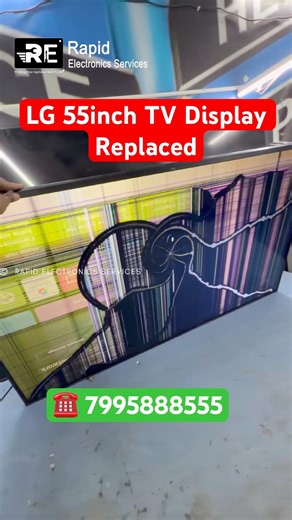 How to Fix Broken LG LED TV Display | TV Panel Broken | LED TV Display Lines | TV Repair Hyderabad