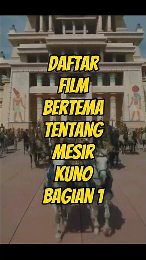 Daftar Film Bertema Tentang Mesir Kuno Bagian 1 #film #movie #hollywood