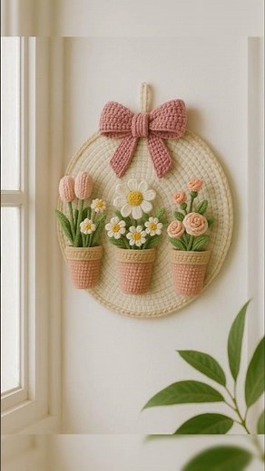 Top 10 Crochet Wall Art Ideas | Aesthetic Handmade Home Decor 2025 #crochetart #homedecor #wallart