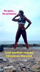 No gym? No problem.Lake, backyard, parking lot—I’ll train anywhere. Just another reason I throw on the weighted vest.🏋🏽‍♀️ Turns any workout into a challenge. #weightedvest #lakelife https://amzn.to/4mOypAr | GIJayne Fit over 50