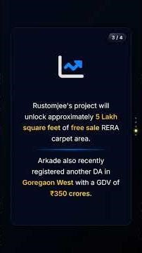 Arkade Developers & Rustomjee Group Announce ₹2,475 Cr Mumbai Redevelopment Projects #businessnews