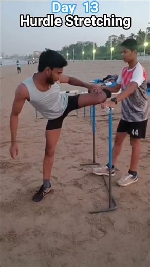 Hurdle stretching exercise #athletics 🇮🇳