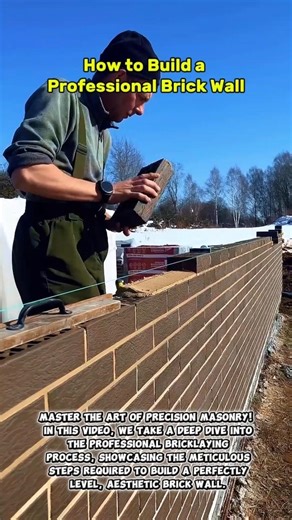 How to Build a Professional Brick Wall | Step-by-Step Construction