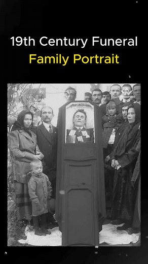 "A poignant family portrait from the 19th century, taken during a funeral. This somber image reflects the customs and traditions of Victorian mourning, where photography was often used to capture the final moments with a loved one. Families would dress in their finest mourning attire, preserving the memory of the departed for future generations. Such portraits were a way to honor the deceased, and they provide a window into the emotional and cultural landscape of the time. A powerful reminder of