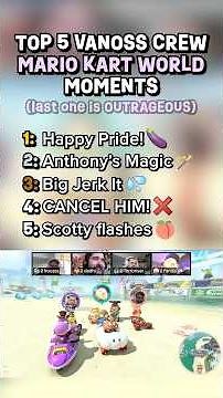 TOP 5 MARIO KART VANOSS CREW MOMENTS! 🏎️💀