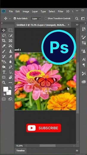 Blend your photos perfectly in just a few clicks! ✨ | Auto Blend in Photoshop #photoshop #tutorial