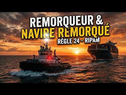 Signalisation Maritime : Remorqueur et Navire Remorqué (Règle 24 RIPAM) | Navigation Maritime⚓