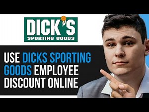 HOW TO USE DICKS SPORTING GOODS EMPLOYEE DISCOUNT ONLINE 2025! (FULL GUIDE)