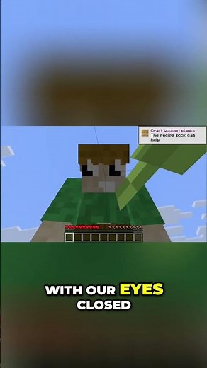 Beating Minecraft with NO Eyes