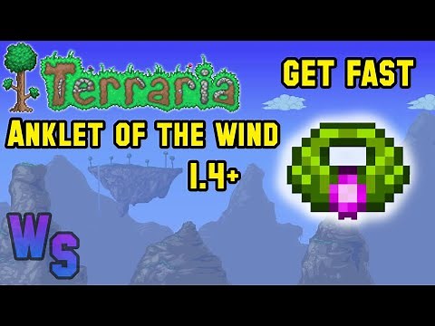 Terraria how to get Anklet of the Wind on 1.4.4.9 (SEED) *Under 2 minutes*